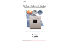Aralab - Model S600 / D1200 PHCI - Test Chamber - Brochure
