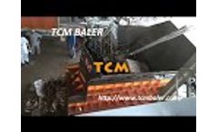 Heavy duty waste scrap metal shearing machine Video