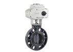 Covna - Model HK60-D-P - PVC Butterfly Valve with Electric Actuator