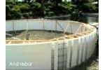 Building Tanks for Aquaculture - Form and Protect Concrete in One Step - Video