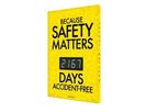 Accuform Digi-Day - Model 3- SCK167 - Electronic Safety Scoreboards: