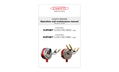 Casotti - Model Super-2 - 2 Sides Dupiget Olive/Orchard 12 V Eelectric Device Manual