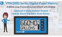 Loop-powered Isolator / Alarm with Digital Display | Acromag VPM2000 Video