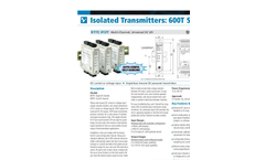 Acromag 611T / 612T - Single or Dual Channel Transmitters Data Sheet
