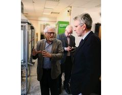 Prof. Xenophon Verykios, Managing Director of Helbio and USA Ambassador Pyatt in Greece during his visit in Helbio’s premises at Patras Science Park conference room.