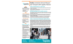 Rapidis - Scheduling and Routing Software for Demand Responsive Transport (DRT) Brochure