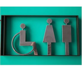 AC - Made WC Toilet Metal Artistic Modeling Signs
