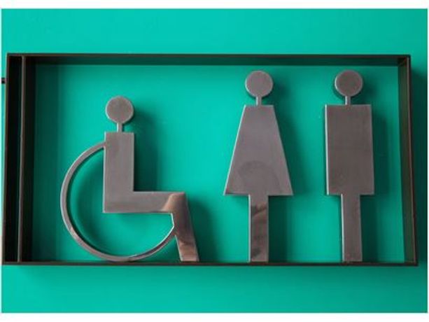 AC - Made WC Toilet Metal Artistic Modeling Signs