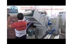Pvc pipe crusher, plastic pipe crusher, plastic crusher recycling machine Video