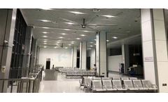 HVLS - Model RTF-DF-7E - Airport Waiting Room Industrial Ceiling Fan