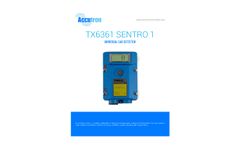 Accutron - Model TX6361 Sentro 1 - Universal Gas Detector Brochure