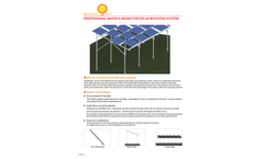 Newsunpower - Model AL - Farmland Solar Mounting System Brochure