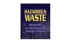 Hazardous Waste Management at Laboratories and Research Facilities