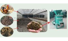 Application of chicken manure organic fertilizer crusher