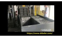 Scrap Baling Machine for Aluminum Foil Container Production Line from China Manufacturer Skbaler- Video