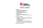 TRC & SAO Liquid Ring Compressor Technical Data Sheet