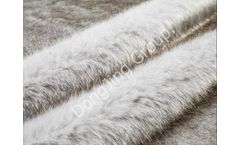 DongJing - Model 9HG0091 - Off-White Dyed Coffee Fox Fur Faux Fur Fabric