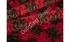 DongJing - Model 8HW0119 - Brown and Red Brushed Rabbit Hair Faux Fur Fabric