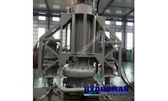 Hydroman® Submersible clay dredging pump with water jet ring and cutter rings