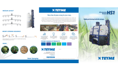 Teyme - Model HS 1 - Boom Sprayers Brochure