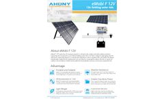 eMobi - Model F 12V - Folding Solar Kit - Brochure