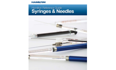 Hamilton - Metal Hub Needles Brochure