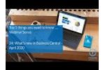 Top 5 things that are new in Business Central wave 1 2020 Video