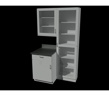 Lab-Crafters - Fixed Casework Inset Stainless Steel Cabinets