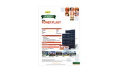 Iysert - Model 7.5KW - Power Plant for Solar Hybrid Generators - Datasheet