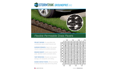 Groundpro GRS Flexible Permeable Grass Pavers - Cut Sheet Brochure