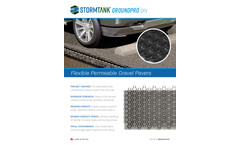 Groundpro GRV Flexible Permeable Gravel Pavers - Cut Sheet Brochure