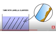 Particle settling with lamella clarifiers/ tube settlers