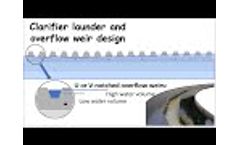 Clarifier effluent troughs - How to design launders I overflow weirs - Video