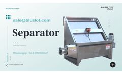 Bluslot - Model 2 - Slope Screen Type Pig Manure Dewatering Machine For Sale