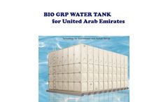 Bio GRP Water Tank - Model biotankuae2022 - Bio GRP Water Tank for United Arab Emirates