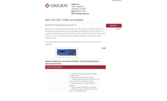 Oxigraf - Model O2 and CO2 - Bioreactor Off-Gas Monitoring Brochure