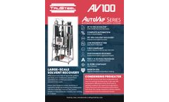 AUTOVAP - Model AV 100 - Solvent Recovery System - Brochure