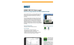 HOBO - Model MX1101 - Low Energy Temperature/Relative Humidity Data Logger Brochure