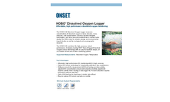 U26 Dissolved Oxygen Logger Data Sheet