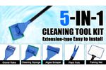 Have it! Clean Your Aquarium Efficiently: 5-in-1 Cleaning Tool Kit Extension Type -  Video