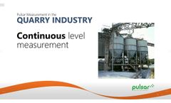Quarry Instrumentation Solids Level & Volume Measurement - Video