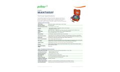 MantaRay Portable Area-Velocity Flow Meter - Datasheet