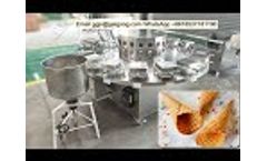 Semi Automatic Ice Cream Waffle & Sugar Cones Making Machine - Video