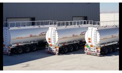 ALUMINUM Fuel TANKER for Jet-A1. This semi-trailers was produced in Turkey for use in Africa Ghana- Video