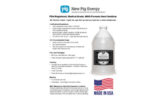 Pig - Model FDA - Hand Sanitizer  Brochure