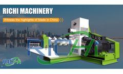 Manufacturing process of fish feed extruder machine