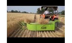 ABS Tractor Mounted Reaper Binder Machine - Video