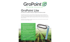 GroPoint Lite - Accurate and Reliable Analog or Digital Soil Moisture Probe - Brochure