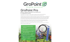 GroPoint - Model Pro - Soil Moisture, Temperature, Salinity (EC) and Wetting-Front Sensor - Brochure