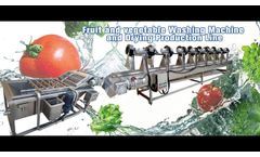 High pressure bubble vegetables and fruits washing equipment